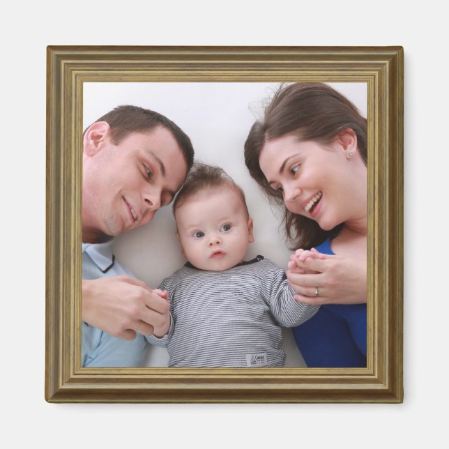 HAMbyWG - Imán fotográfico con marco de imagen dor (Frente)