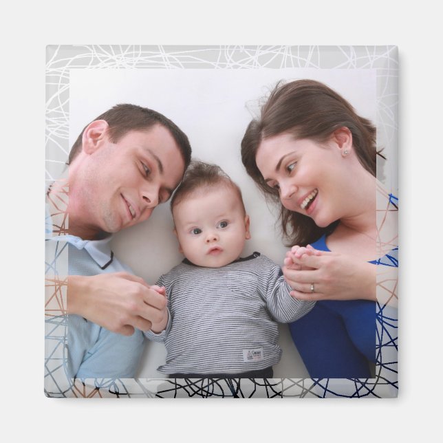 HAMbyWG - Imán fotográfico con un borde (Frente)