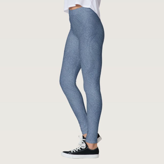 HAMbyWG - Leggings - Estampado Azul Tipo Mezclilla (Izquierda)