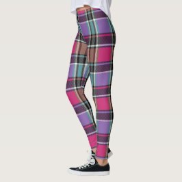 HAMbyWG - Leggings -Pink and Lilac Plaid