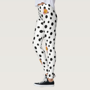 HAMbyWG - Leggings - Polka negro con cualquier col