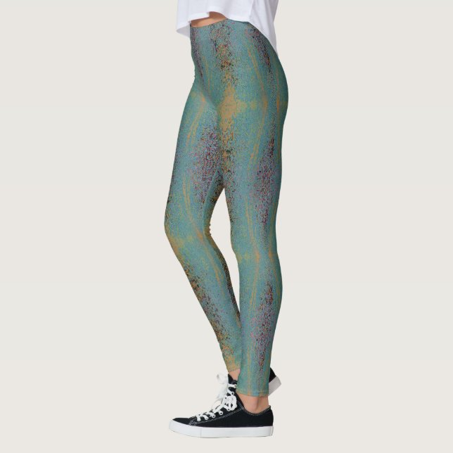 HAMbyWG - Leggings - Spray Paint - Muted Aqua (Izquierda)