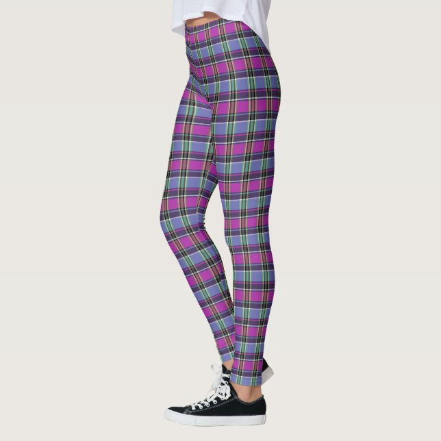 HAMbyWG - Leggings - Violet Plaid (Izquierda)