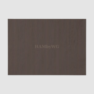 HAMbyWG - Papel de tejidos - Marrón chocolate