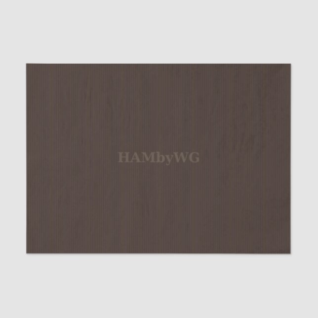 HAMbyWG - Papel de tejidos - Marrón chocolate (Anverso)