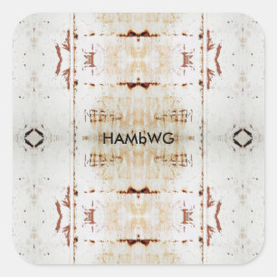 HAMbyWG - Pegatinas - Logotipo blanco angustiado