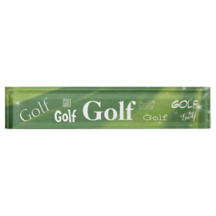 HAMbyWG - Placa de nombre de escritorio - Golf Gol