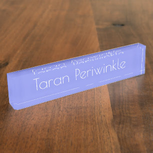 HAMbyWG - Placa de nombre de escritorio - Periwink