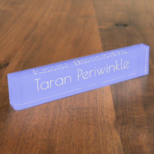 HAMbyWG - Placa de nombre de escritorio - Periwink (Lateral)