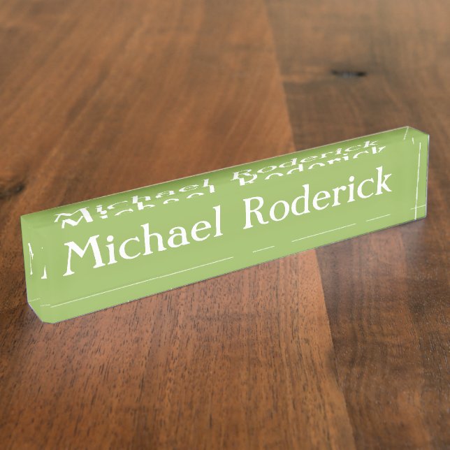 HAMbyWG - Placa de Nombre para Escritorio - Golf V (Lateral)
