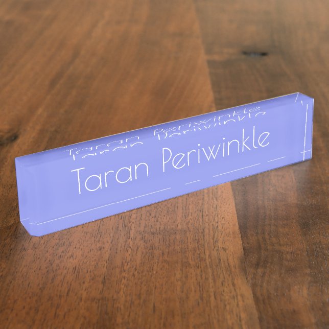 HAMbyWG - Placa de nombres de escritorio - Periwin (Lateral)