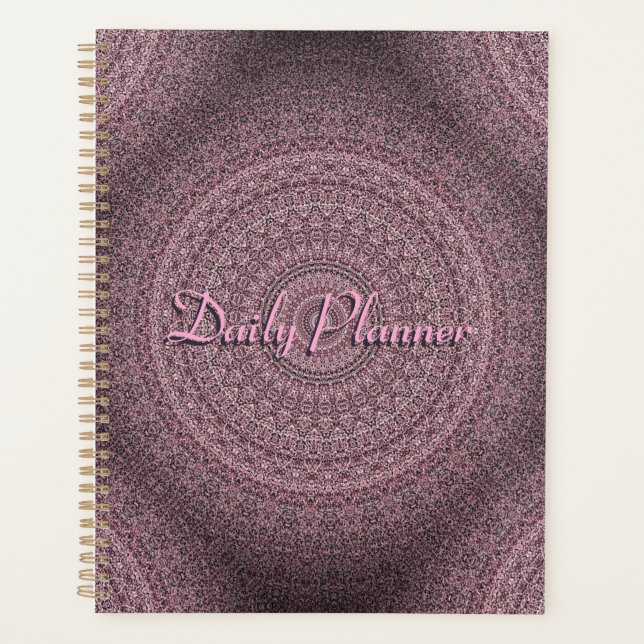 HAMbyWG - Planificador Diario - Mandala Rosa (Anverso)