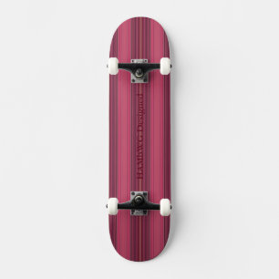 HAMbyWG - Skateboard - Dark Cherry Stripe