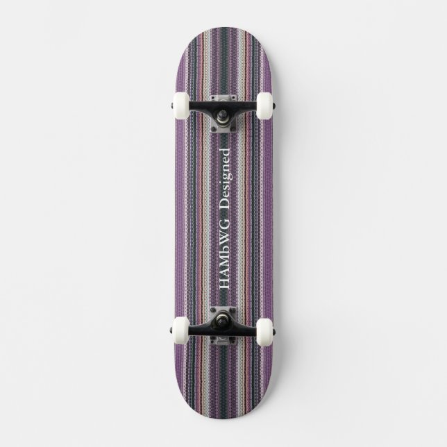 HAMbyWG - Skateboard - Hipster Purple Knit Look (Anverso)