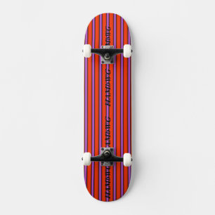 HAMbyWG - Skateboard - Naranja púrpura con barra H