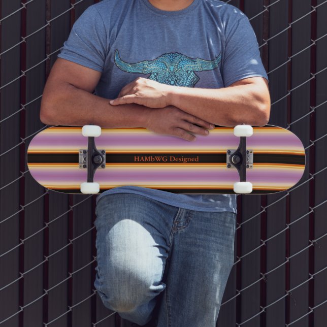 HAMbyWG - Skateboard - Naranja violeta negro (Exterior 3)