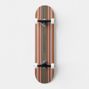 HAMbyWG - Skateboard - Rayas rojas opales verdes