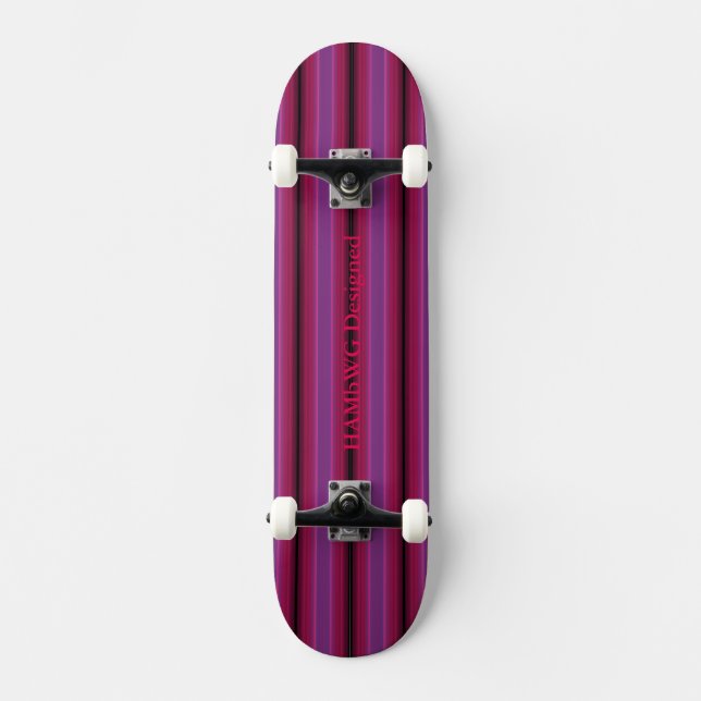HAMbyWG - Skateboard - Rayo violeta de frambuesa (Anverso)