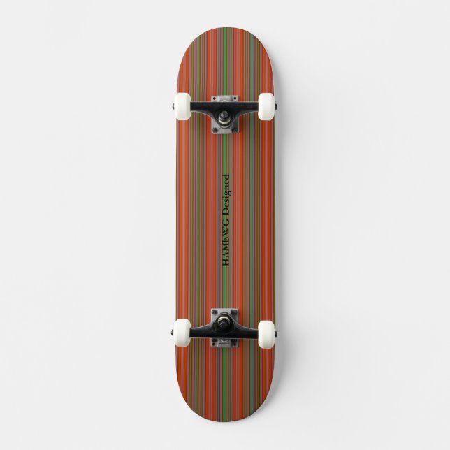 HAMbyWG - Skateboard - Stripes O/A/G (Anverso)