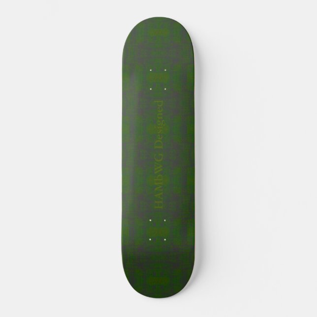 HAMbyWG - Skateboard - Verde vibrante con problema (Anverso)