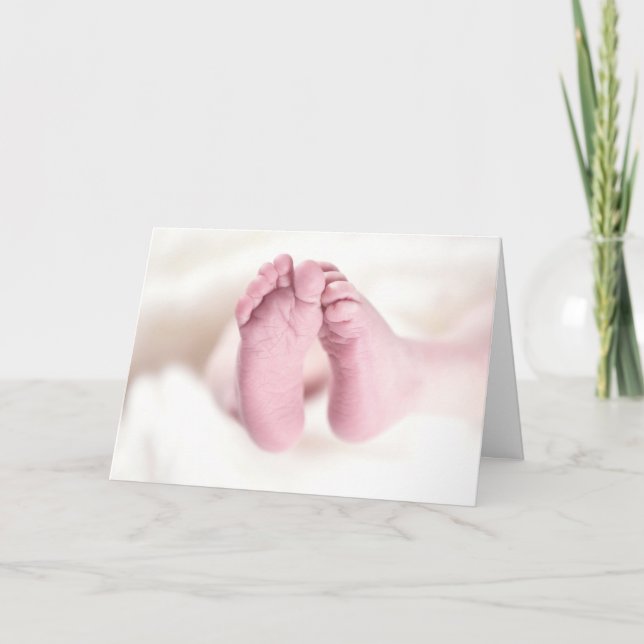 HAMbyWG - Tarjeta de saludo - Belly bebé con botas (Anverso)