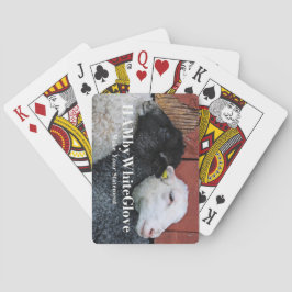 HAMbyWhiteGlove - Cartas de juego - Blanco y negro