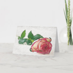 HAMbyWhiteGlove - Tarjeta de felicitación - Rosa ú