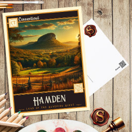 Hamden, Connecticut | Tarjeta Postal Antigua