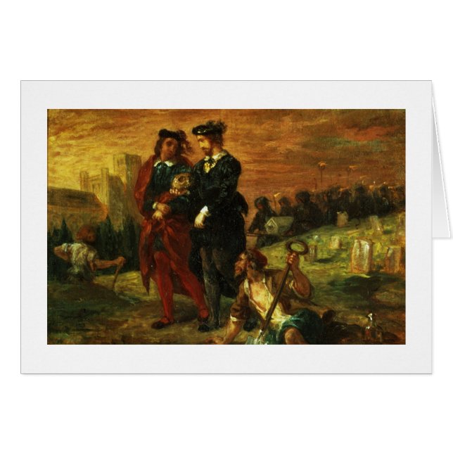 Hamlet y Horatio en el cementerio, 1859 (aceite en (Anverso (Horizontal))