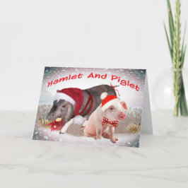 Hamlet y Piglet Feliz Navidad