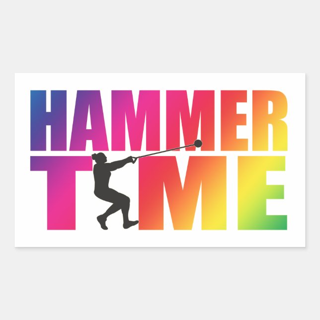 Hammer Throw Track y los Pegatinas de campo (Anverso)