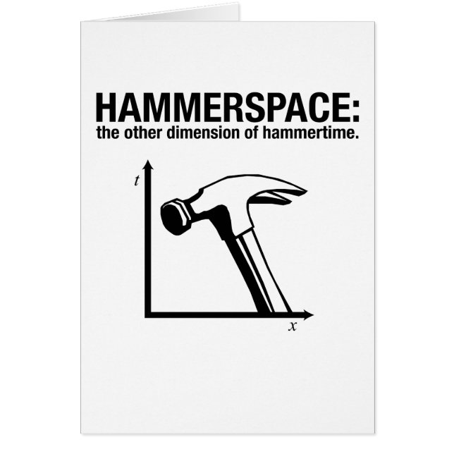 hammerspace: la otra dimensión de hammertime. (Frente)