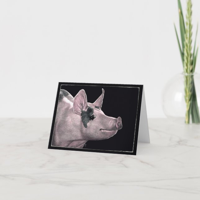 "Hammin' It Up" - Tarjeta de cerdo (Anverso)