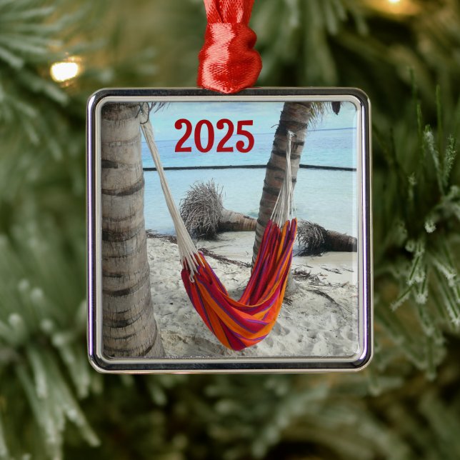 Hammock en el Ornamento Caribeño de Playa (Árbol)