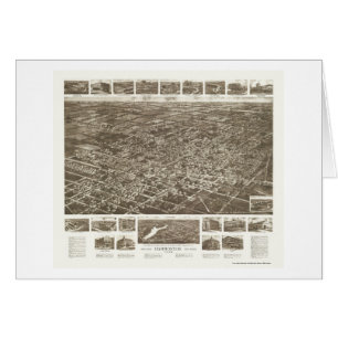 Hammonton, mapa panorámico de NJ - 1926