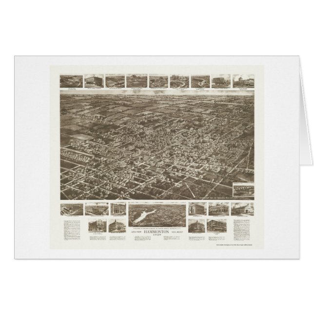 Hammonton, mapa panorámico de NJ - 1926 (Anverso (Horizontal))