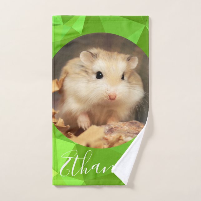 HammyVille - Nombre de Personalizar de mimbre de R (Toalla de mano)