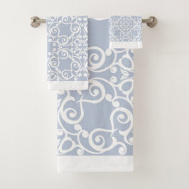 HAMPONES BLANCOS AZULES PERSONALIZADO BAÑO TOALLA