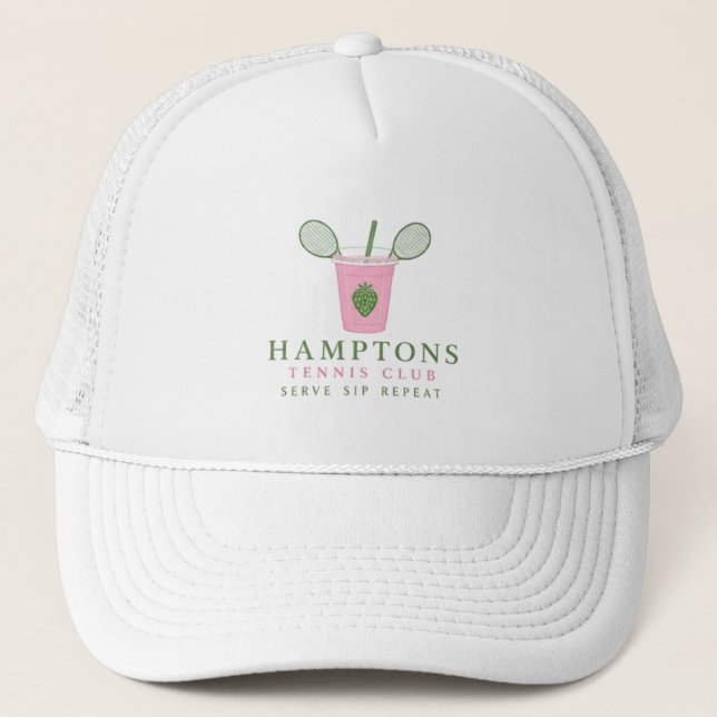 Hamptons Tennis - Gorra de camionero (Anverso)
