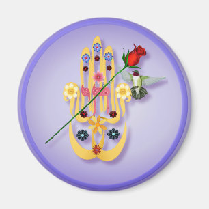Hamsa e imanes de las flores