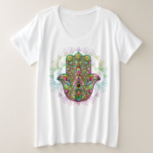 Hamsa Fatma Hand Psychedelic Art