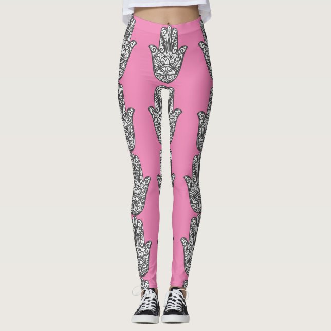 Hamsa Pink Leggings (Anverso)