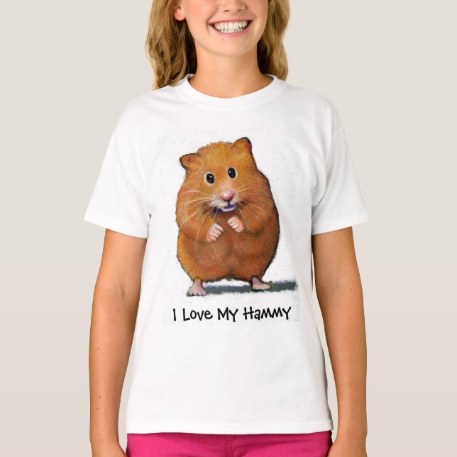 HÁMSTER, amo la CAMISA de mi NIÑO Hammy (Anverso)