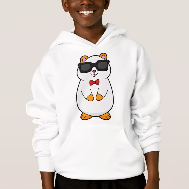 Hamster con gafas de sol y corbata de vaca (Anverso)