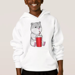 Hamster con paja Mug y Bebida