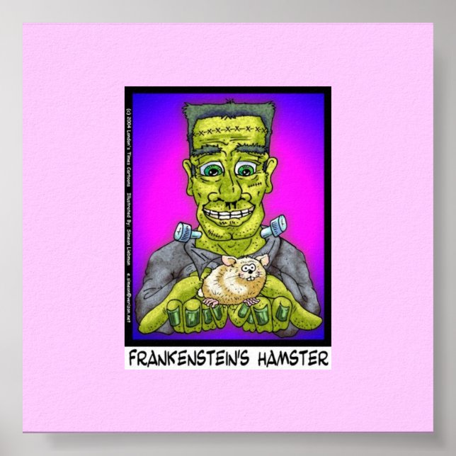 Hámster de Frankenstein divertido impresión en lie (Frente)