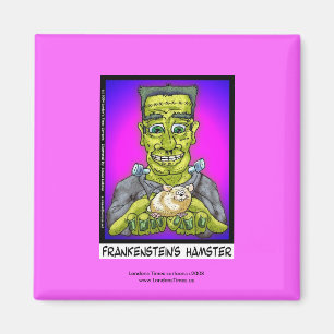Hámster de Frankenstein Imán de Dibujos Animados D