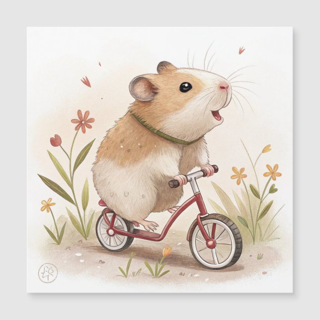Hamster en bicicleta (Anverso)