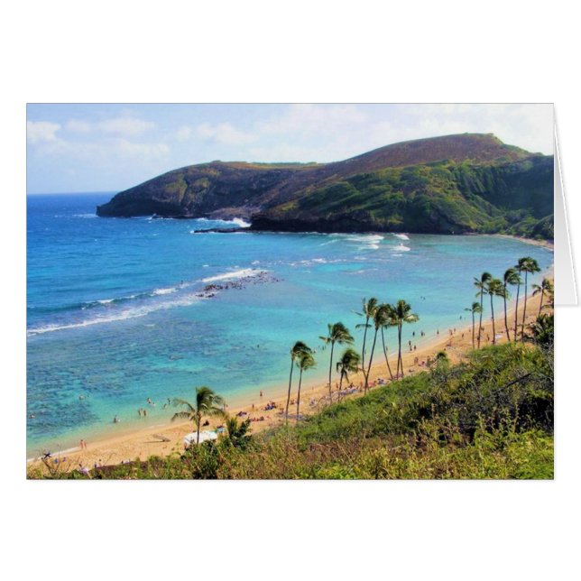 Hanauma Bay, Honolulu, Oahu, Hawaii View (Anverso (Horizontal))