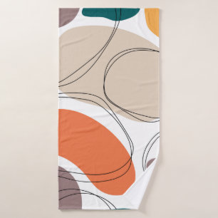 Hand drawn geometric seamless modern abstract mult